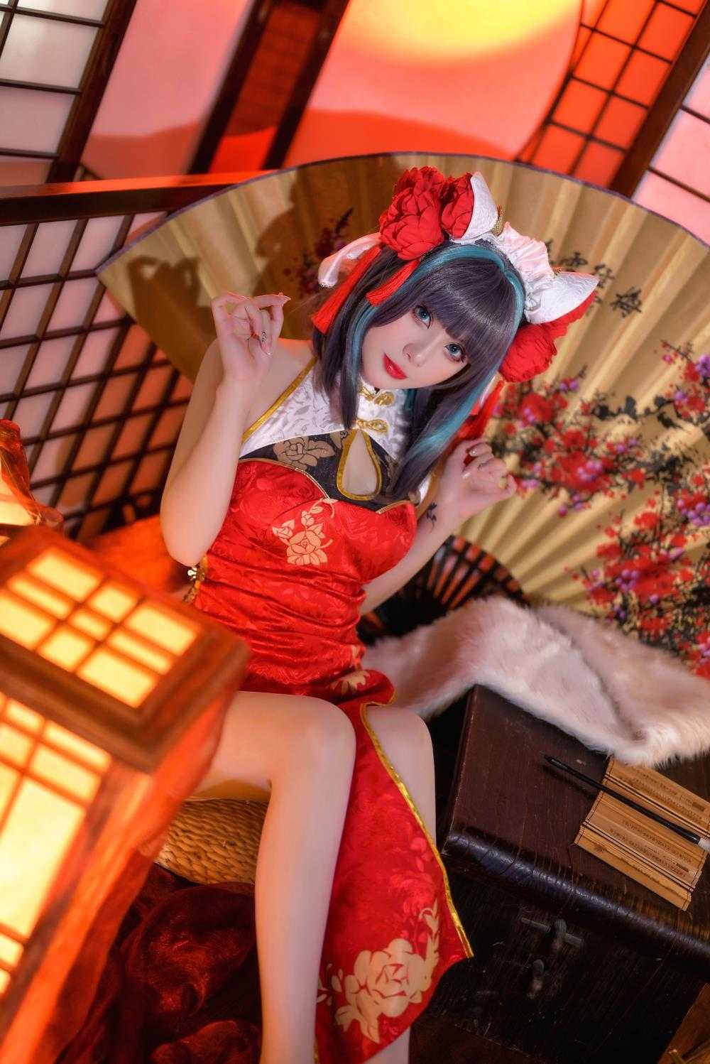 zyra秋 - 碧蓝航线 柴郡 红旗袍 [20P/177M](2
