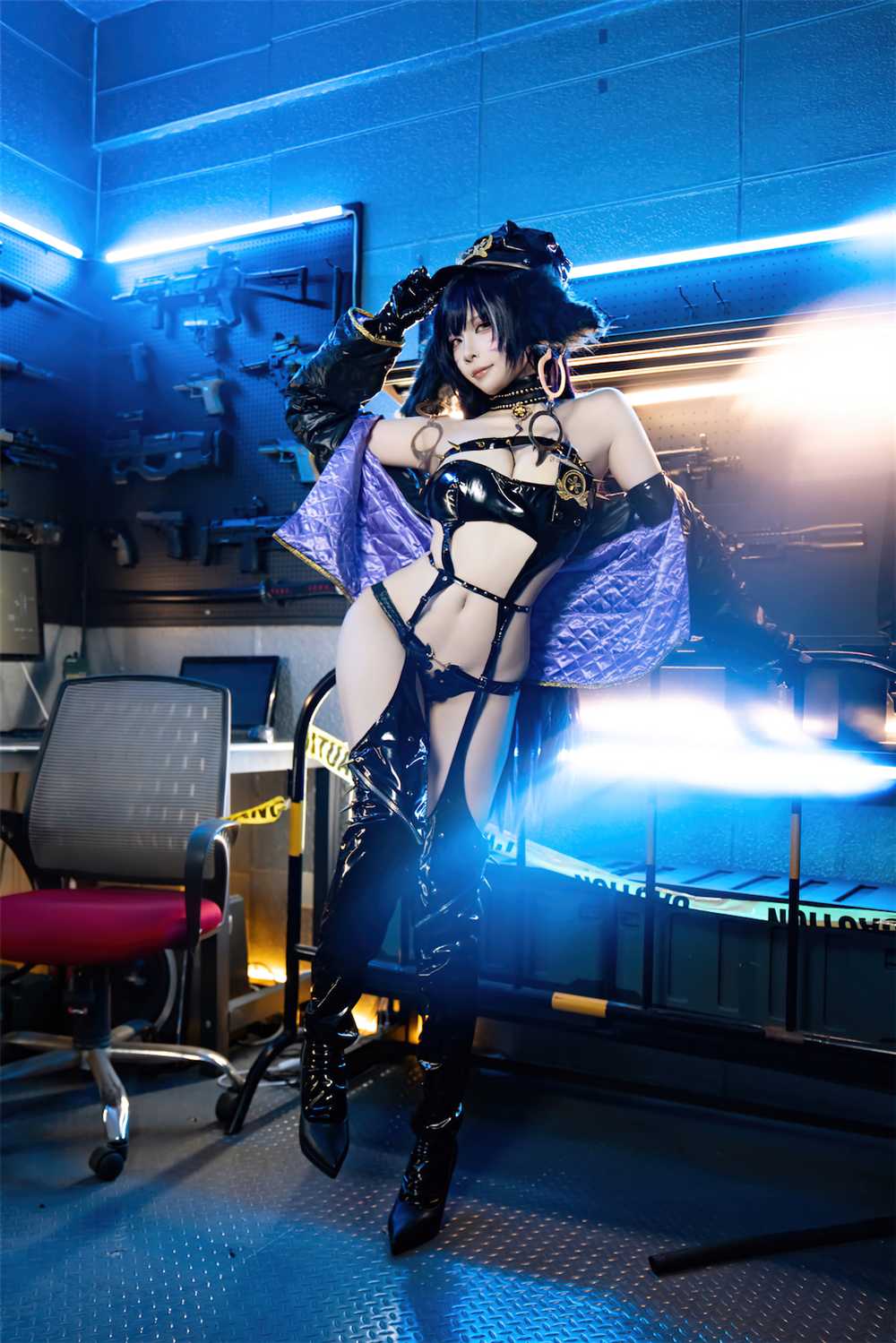 二佐Nisa - 碧蓝航线 武藏 女警 [25P/191M]（4）